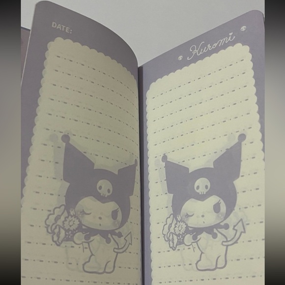 Kuromi Pocket Journal-Romantic Flower Series - Picture 2 of 7